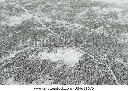 snow-covered asphalt roads background