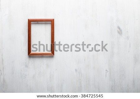 photo frame on white wall