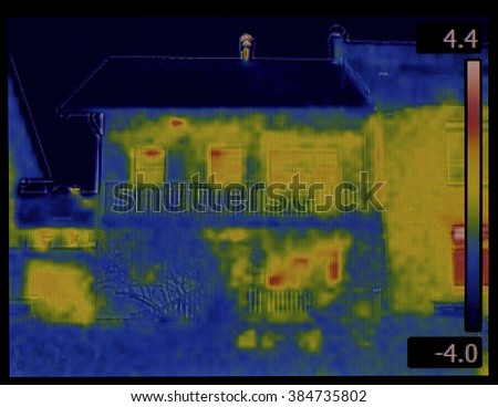 Thermal Image of House Facade