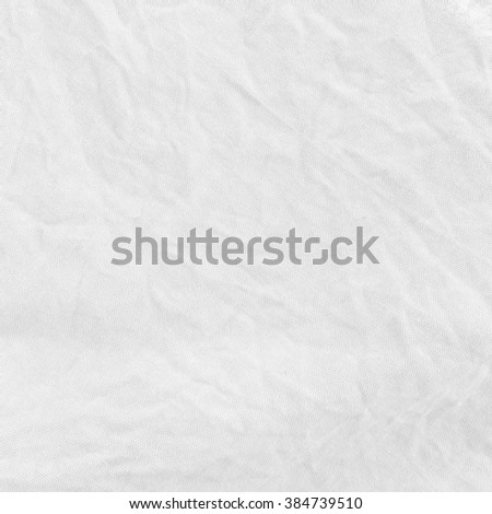 Free form on white light gray cotton fabric sheet background texture