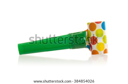 Air whistle isolated on a white background