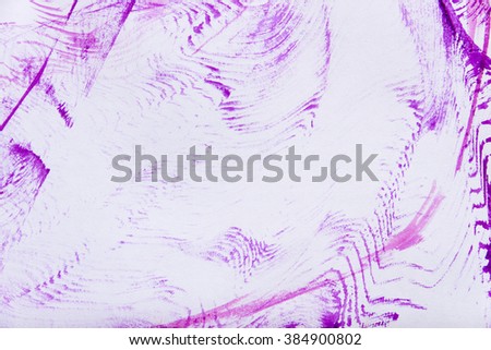Abstract purple paint on paper. Abstract paint background
