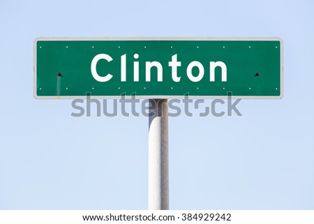 American custom street name sign with an individual text