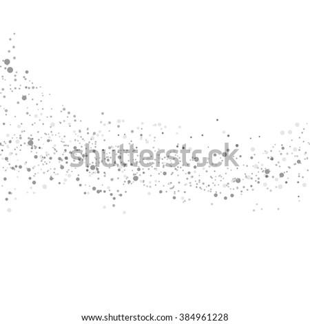 Modern abstract particle wave layout. Vector illustration