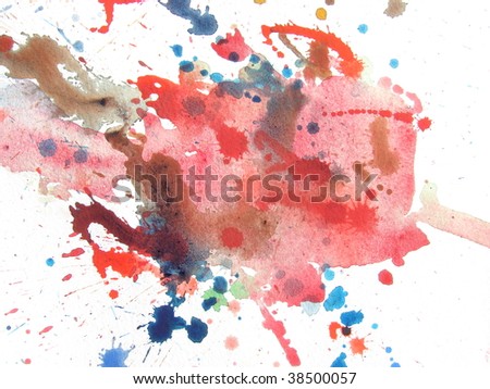abstract watercolor background splash