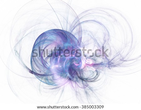 Abstract blue fractal background 