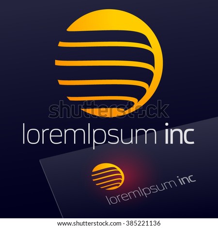 Abstract vector logotype. Emblem for for Business, Technology, Corporation.