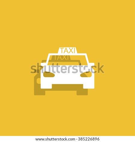 Taxi icon. Flat design style eps 10