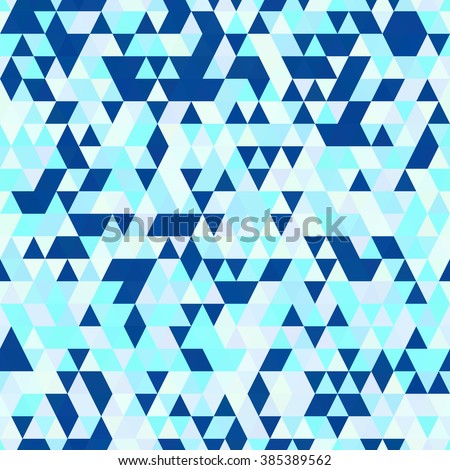 Vector geometric pattern with geometric shapes, rhombus, triangles. That square design has the ability to be repeated without visible seams. Seamless background. Aqua colors