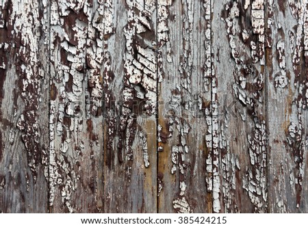 Brown weathered wooden fence texture. Background and texture.