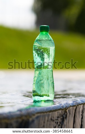 water in the bottle