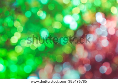 Abstract bokeh background of Christmas tree decoration for merry christmas Xmas and happy new year