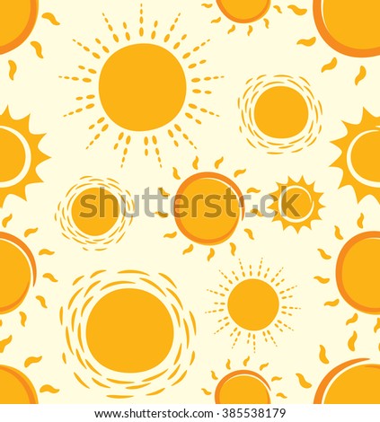 cute sun seamless background