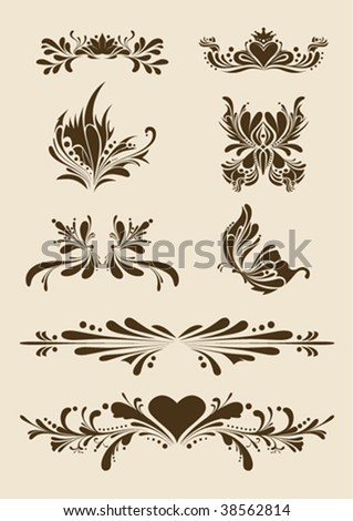 Ornate vector elements