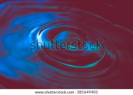 blue circular waves