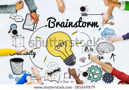 Brainstorming Analysis Planning Sharing Meeting Concept Royalty-Free Stock Photo #385669879
