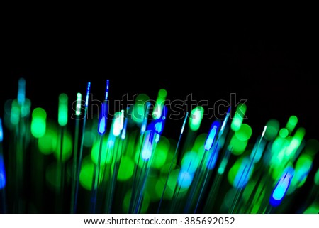 blurred light fiber optical network cable  for background and wallpaper