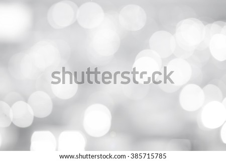abstract blurred of bokeh light in black and white background concept.