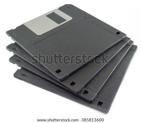 Floppy Diskettes on white background