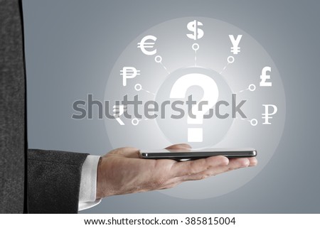 Currency with smart phone