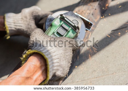 Working hand-held grinding steel