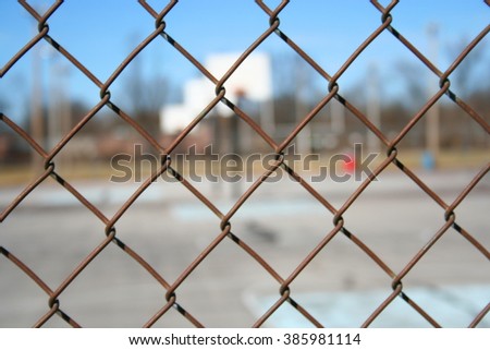 Basketball Court Fence, 