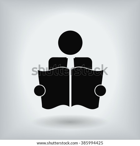 Book Reader Sign Icon