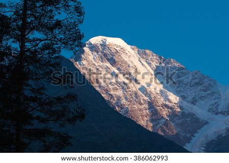 mountain gorge Terskol