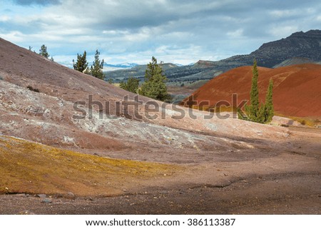 A scenic trail in the Painted Hills unit of John Day Fossil Beds National Monument