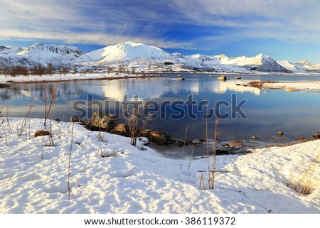 landscape-vesteralen-norway Royalty-Free Stock Photo #386119372