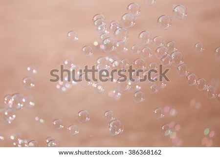 Motion and soft focus of air bubbles.