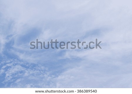 Clouds in the blue sky background