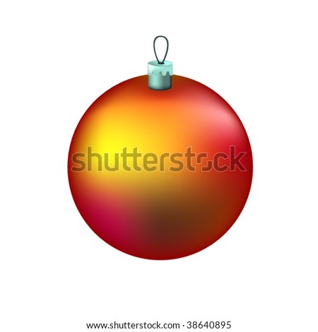 Christmas tree decoration golden ball