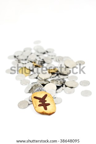 cookie and coins