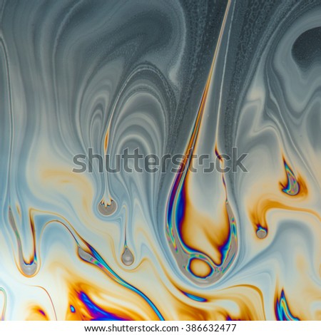 Psychedelic, multicolored soap bubble abstract background