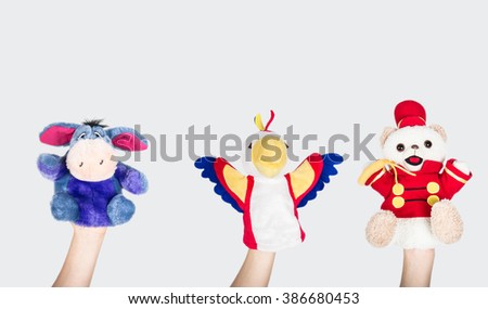 hand puppets Royalty-Free Stock Photo #386680453