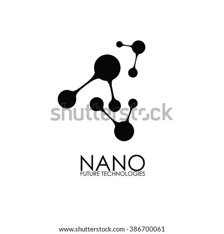 Nanotechnology -Nano logo. Template design of logo. Vector presentation.  Royalty-Free Stock Photo #386700061