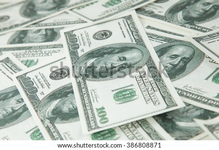 Background with money american hundred dollar bills 2