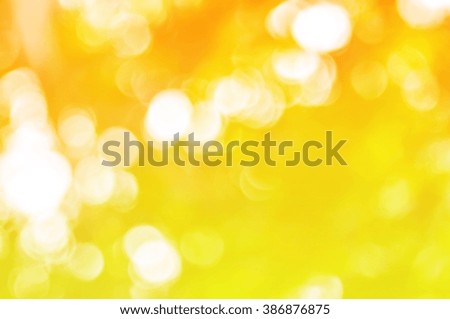 Abstract golden lights bokeh background,Festive background with defocused lights