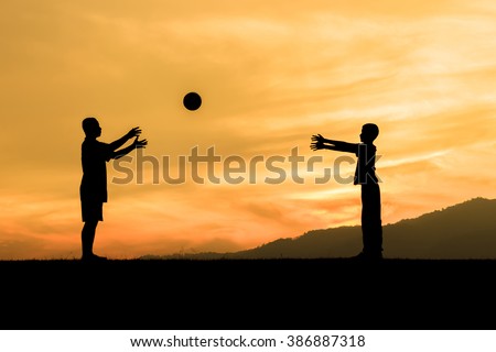 children playing sports