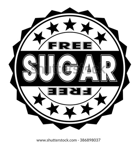 free sugar stamp on white