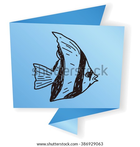 Tropical fish doodle
