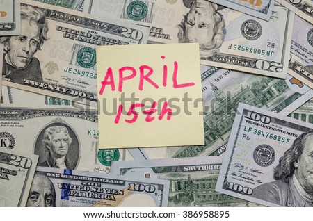 text 15 th april with us dollar