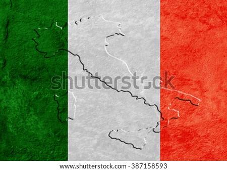 Italian flag texture background