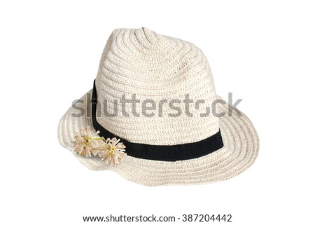 Beach hat on white background (isolated)