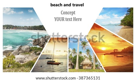 Beautiful vacation collage