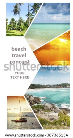 Beautiful vacation collage