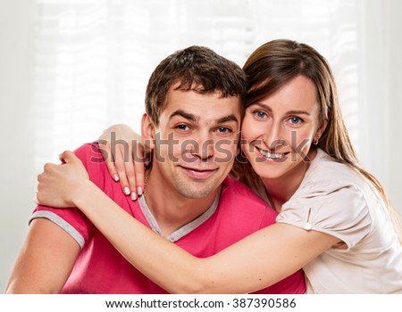 happy couple with smile