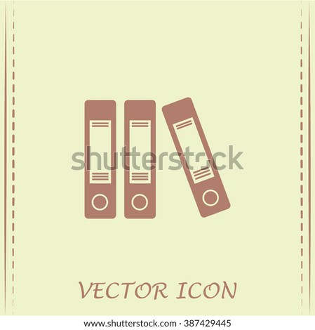 Archive folders vector icon