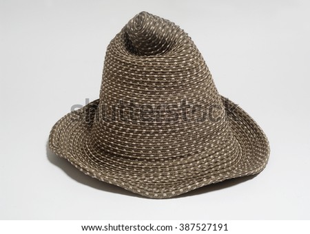 witch style hat isolated with shadows